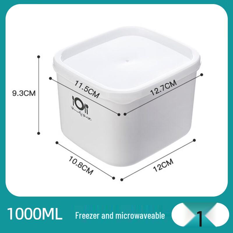 Zhaoran 1000ML Square Vacuum Food Storage Container