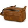 Casual Mens Leather Clutch Wallet Long Handbag Genuine Leather Zipper Hand Clutch Bag Wash Storage Bag toiletry bag men women