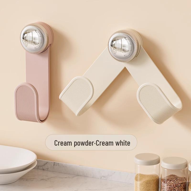 Wall-Mounted Rotating Pot Lid Organizer with Suction Cup, Punch-Free Kitchen Storage Rack for Hanging and Cutting Boards.