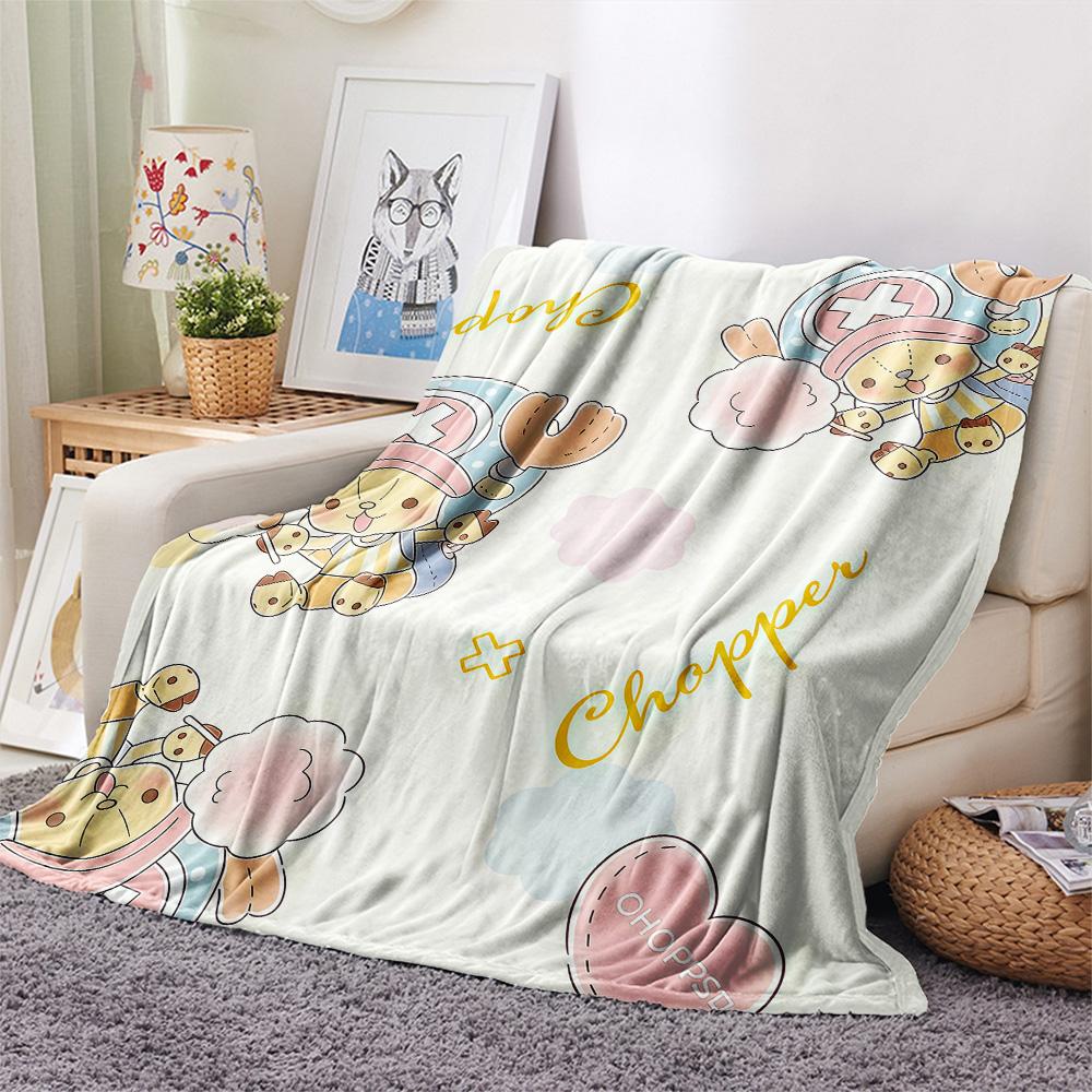 One Piece Chopper Theme Collection flannel blanket, soft flannel for daily use, great gift for fans