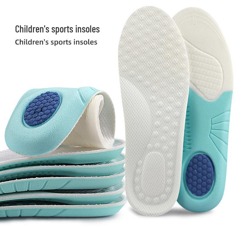 Kids' Shock-Absorbing Sports Insoles - Soft, Lightweight, Non-Slip, Wear-Resistant, Cuttable Insoles for Boys and Girls