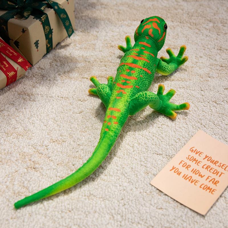 Simulierte Gecko-Puppe Kreatives Lebensechtes Chamäleon Plüschtier Kreatives Jungenkissen Stoffpuppe Geburtstagsgeschenk Stoffpuppe