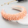 Solid Pearl Wide Headbands For Women Girls Headwear Fashion Cute Face Hairbands Female Hair bands Head Hoop Hair Accessories