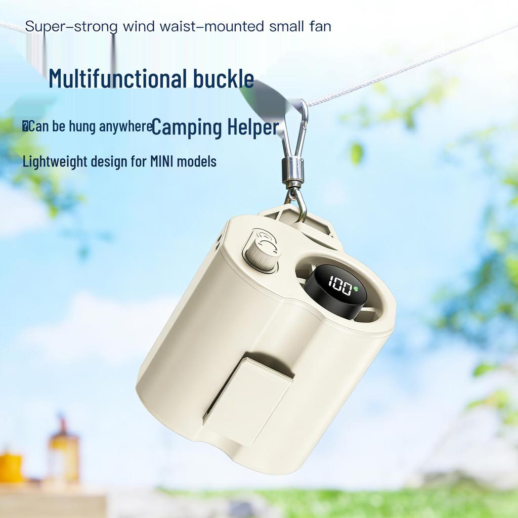 High-Speed Multi-Functional Clip-On Fan: 360° Rotation for Outdoor, Waist, Cycling, and More