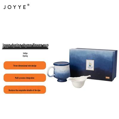 JOYYE Indigo Keramik Reisebecher