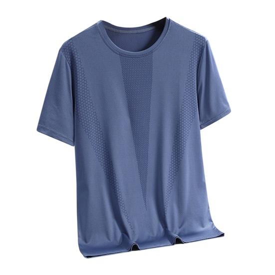Men Athletic T-shirt Breathable Quick-Drying Summer Sports Tee Mesh Loose Fit T-shirt for Gym Outdoor Workout
