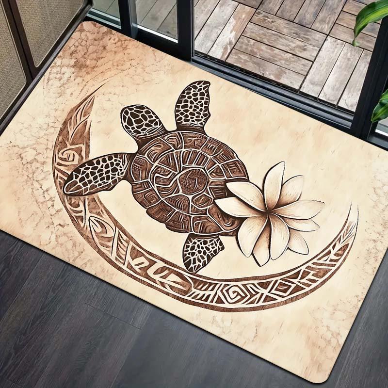 1PC Turtle Kitchen Rugs Non-Slip Home Door Mats Pop design Bathroom Rugs Bath Mat Carpet for Home Sink Laundry Decor