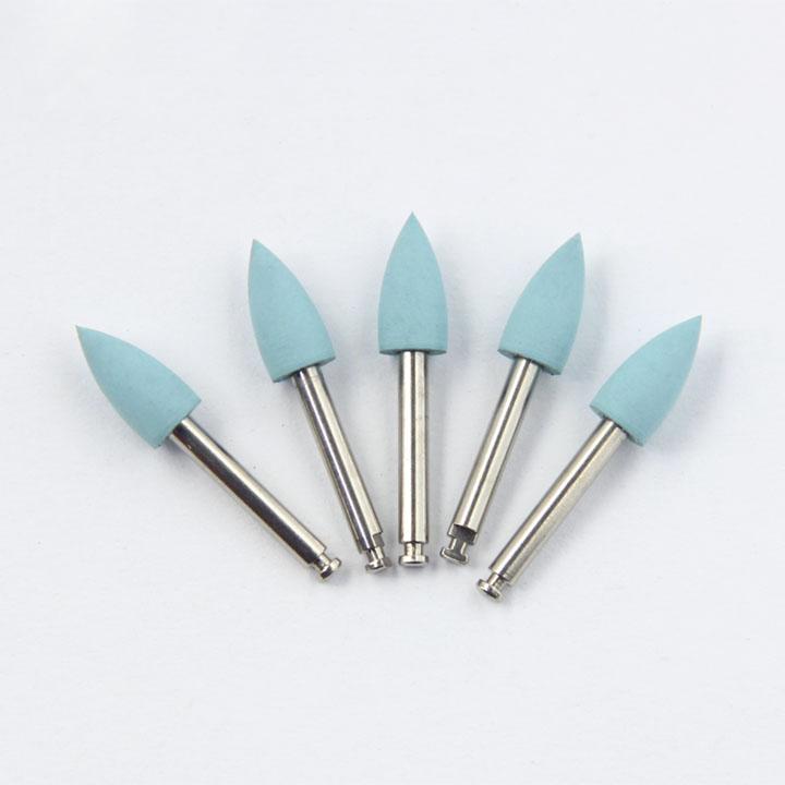 Silicone Polisher Kit For Low-Speed Handpiece Grinding Head Dental Composite Kit Porcelain/Natural Teeth/Amalgam/Metal Polishing