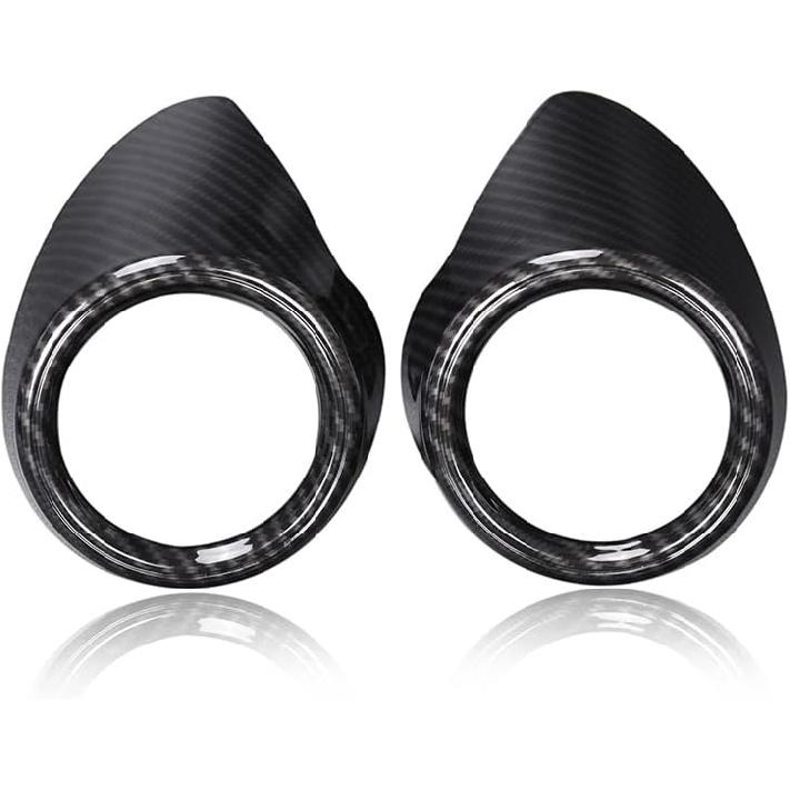 TOYCIDFG Car Rear Air Conditioner Vent Outlet Frame Cover Trim for Alfa Romeo Stelvio 2017-2020, Carbon Fiber Style Car Decoration Accessories