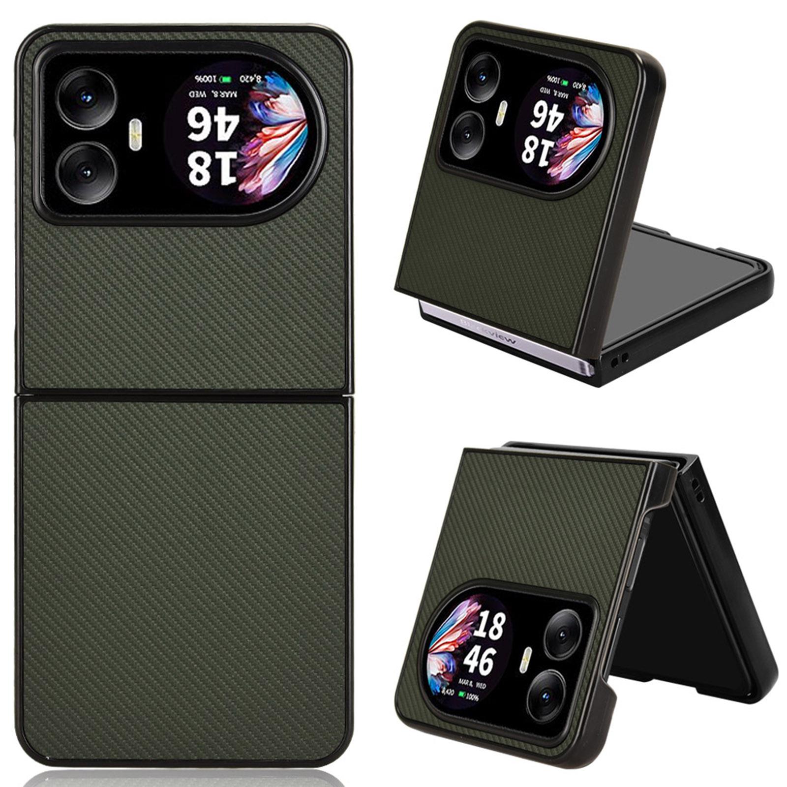 

Для Blackview Hero 10 4G Чохол Текстура вуглецевого волокна Протиударний PU+PC Чохол для телефону Green