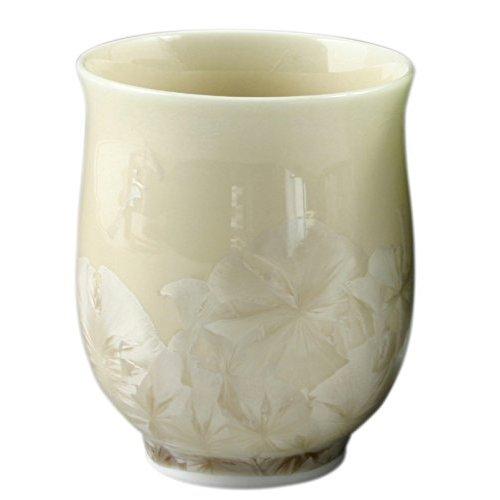 Kyo-yaki Kiyomizu-yaki Touan Flower Crystal Brown Tea Cup