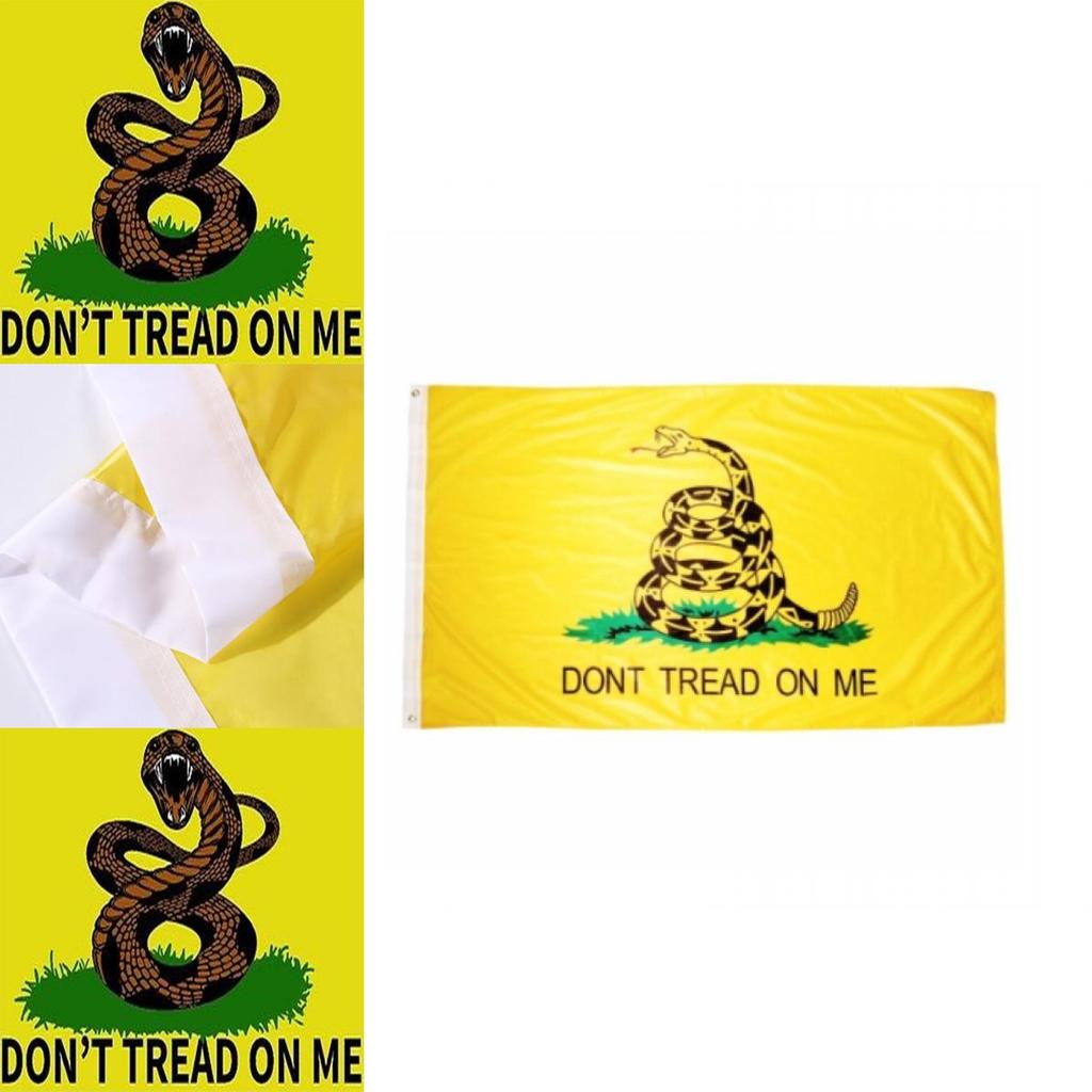 Dont Tread On Me Snake Flag Polyester Fabric Outdoor Display For Patriot Events