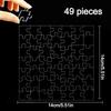 49/121/200/300Pcs Transparent Puzzle Brain Teaser Acrylic Puzzle Clear Blank Puzzle  Adults Kids