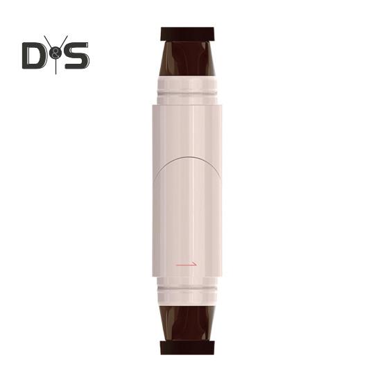 

Двойная головка точный штамп для подводки глаз долговечная водостойкая неразмазывающаяся жидкая подводка карандаш легкий трафарет кошачий глаз макияж инструмент коричневый