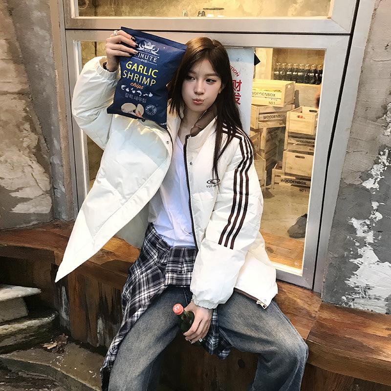 Cotton-padded Clothes for Women New Winter Loose Thickened Cotton-padded Jacket Couple Wear Bread Coat Jacket