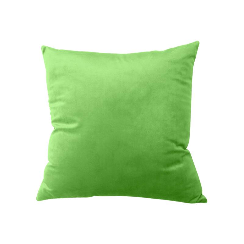 Solid Color European Style Pillow Case Office Velvet Pillow Home Waist Pillow Cushion