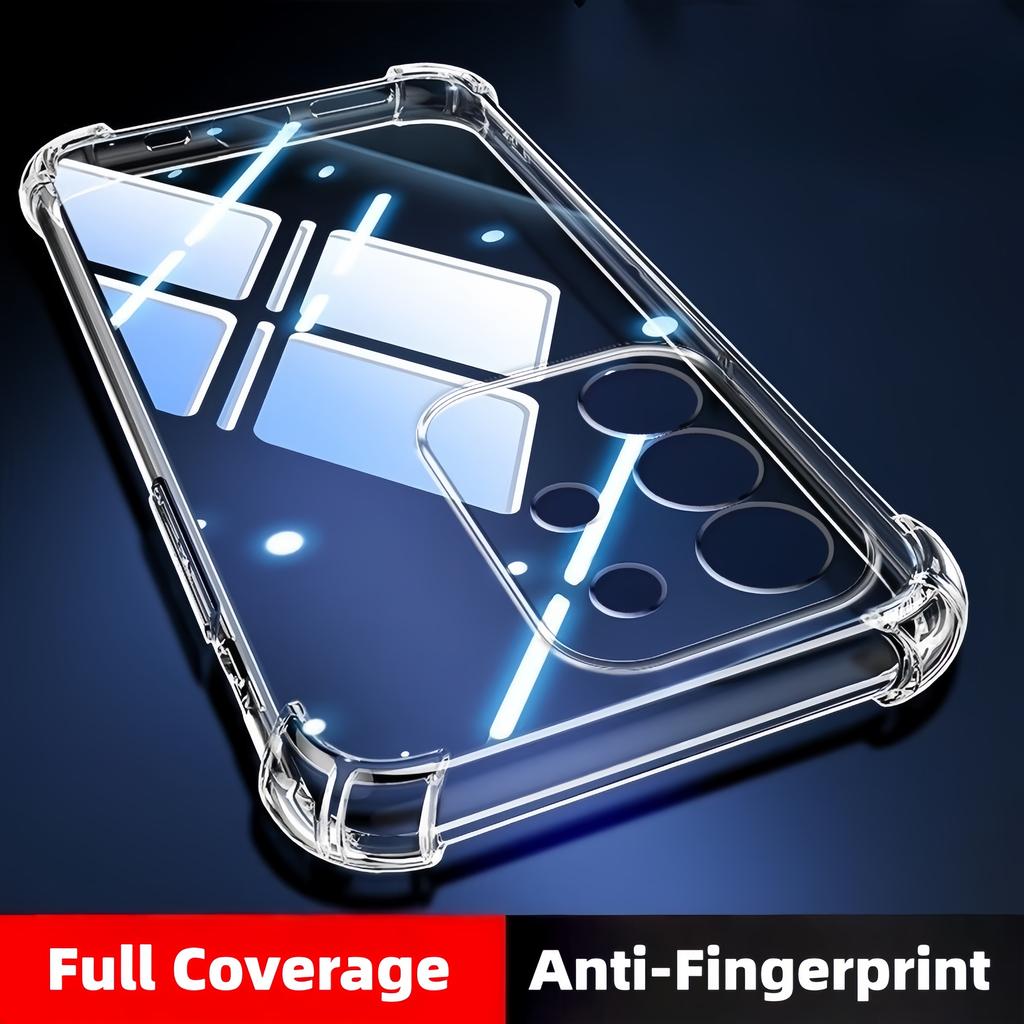 Transparent TPU Shockproof Phone Case For Realme 15X / 14X - Clear