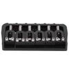 Electric Guitar Bridge 6 Strings GA890 Fixed Metal for Guitarist Musical Accessory Black