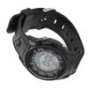Digital Sports Watch Fashionable Waterproof Stopwatch Alarm Electronic Watch Black