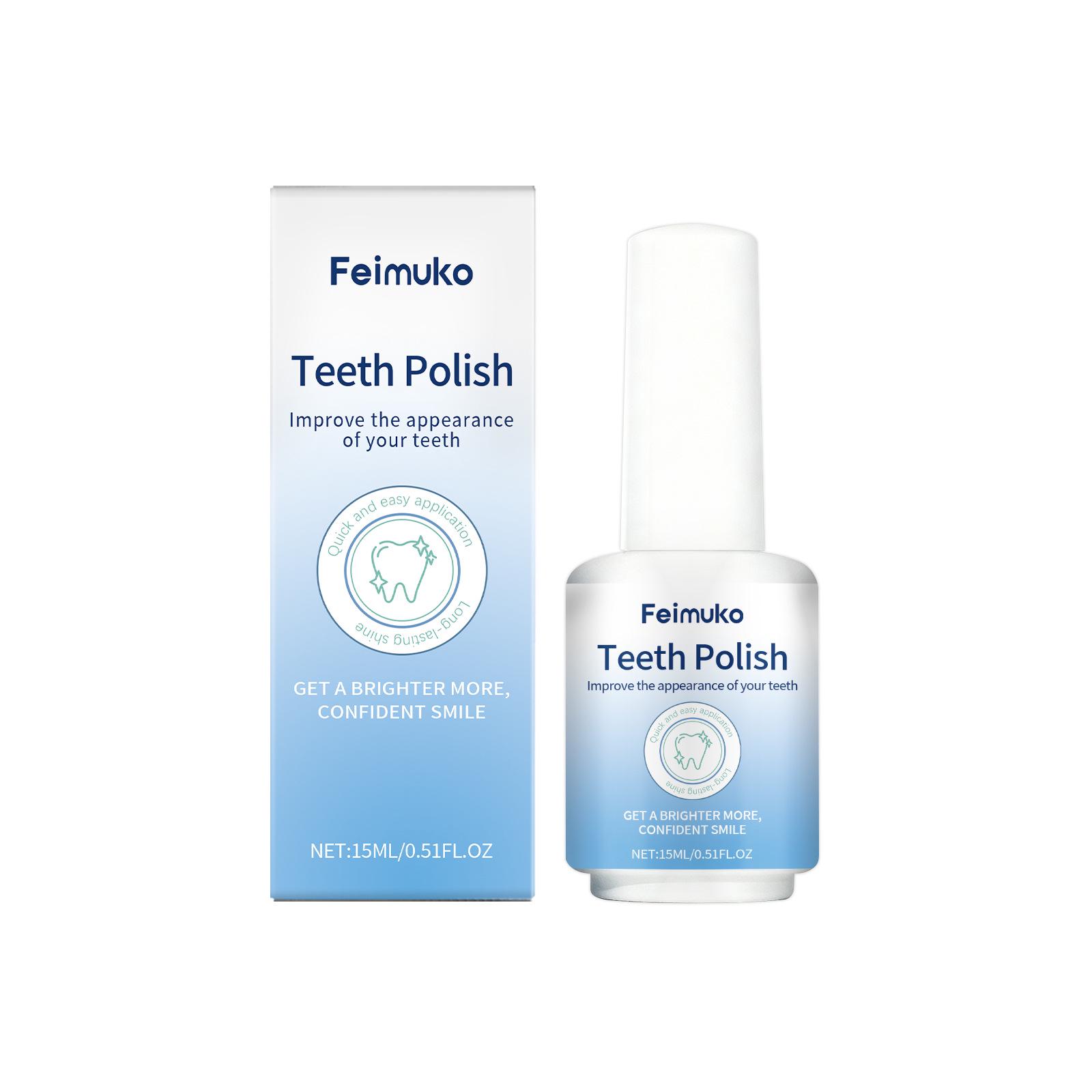 Feimuko Natural Tooth Varnish: Gentle Stain Removal, Gum Protection, Fresh Breath.