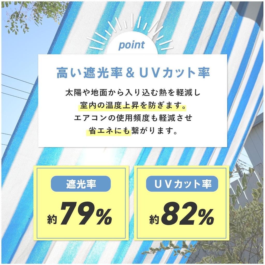 YAMAZEN 200 X 200 with Mounting 8 UV Protection for YRGS-2020 Sunshade, Cm, Hardware, Washable, Grommets, (Approximately 82%), Energy-Saving,