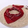 Böhmischer Druck Bandana Haarband für Frauen Mädchen Turban Stirnband Unisex Quadratisches Tuch Taschentuch Haarschmuck