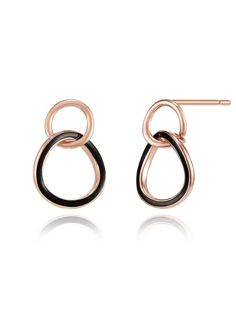 14K Black BB Earrings GI14EE420