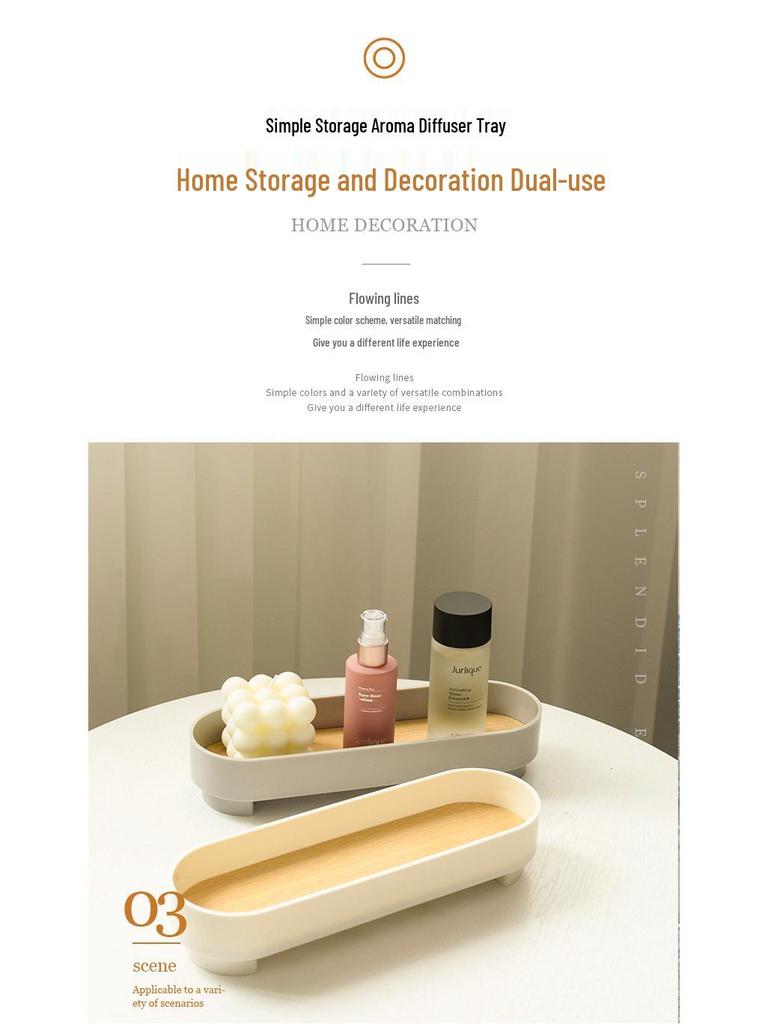 Nordic Desktop Organizer Tray - Incense, Cosmetics & Sundries Holder