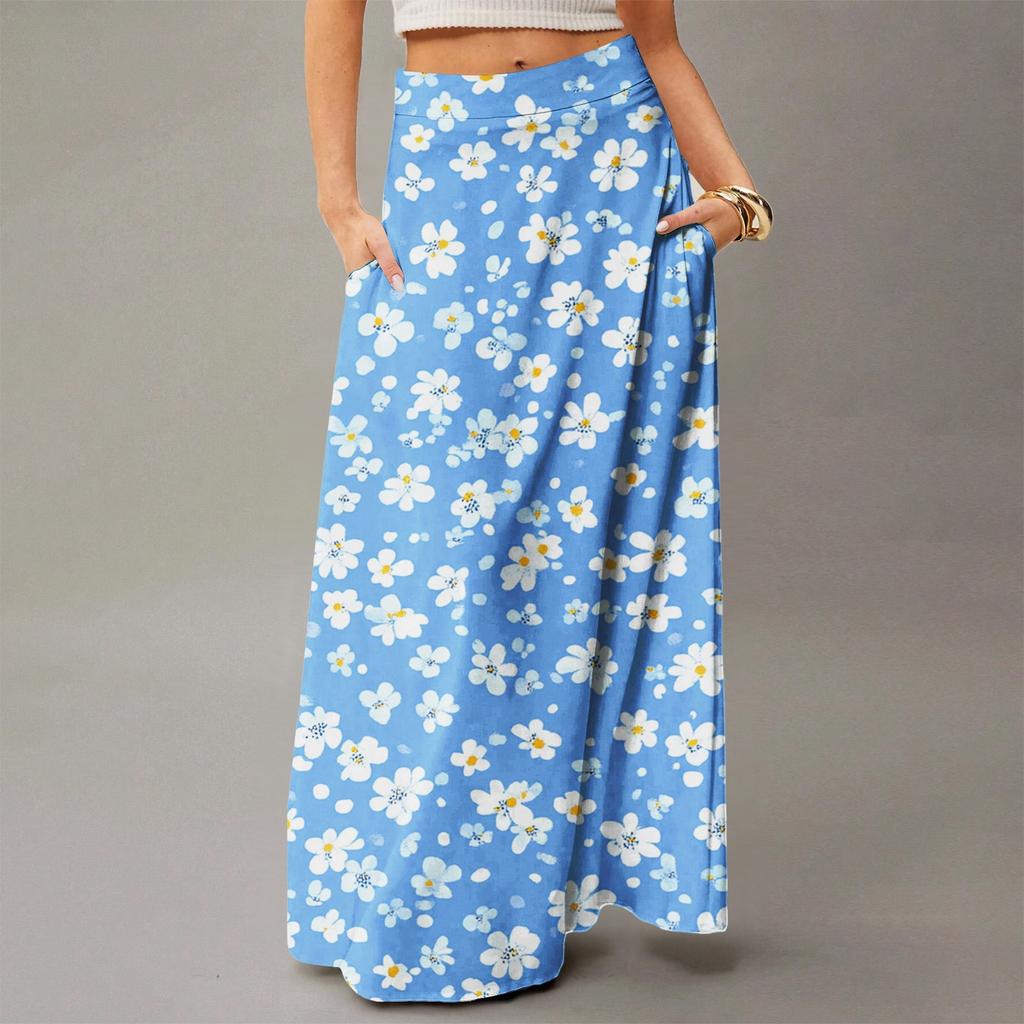 Women's Flowy Maxi Dress Regular Casual Summer Bohemian Skirt