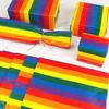 1Set 20pcs Rainbow Striped Art Tissue Paper Colourful Wrapping Paper 20x26in Gift Packing