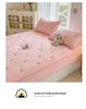 Embroidered Quilted Soybean Cotton Dustproof Non-Slip Fitted Sheet – Skin-Friendly & Soft Bed Cover