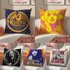 Jap-Fashionable H-Hysteric Casual Glamour Pillow Case Comfort Sofa Bed Silky Elegant Invisible Zipper Decorative Cushion Cover