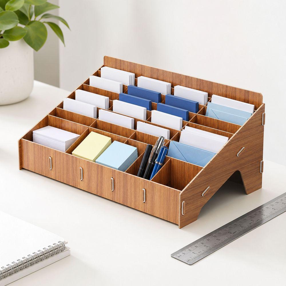 Detachable Phone Storage Box 12/24/36/48Grid Card Holder Rack  for Office Student Use