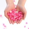 50Pcs Love Heart Shape Wedding Gift Box Fluffy Filler Pink Foam Strip Gift Box Filler  for Gift Box