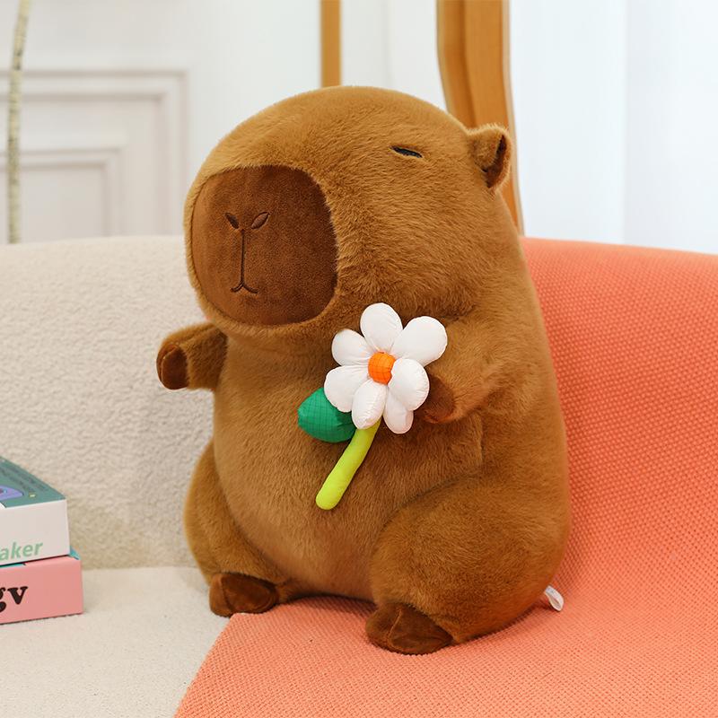 New Backpack Turtle Cartoon Pibala Plush Toy Capybara Doll Burger Rag Doll Pillow Gift