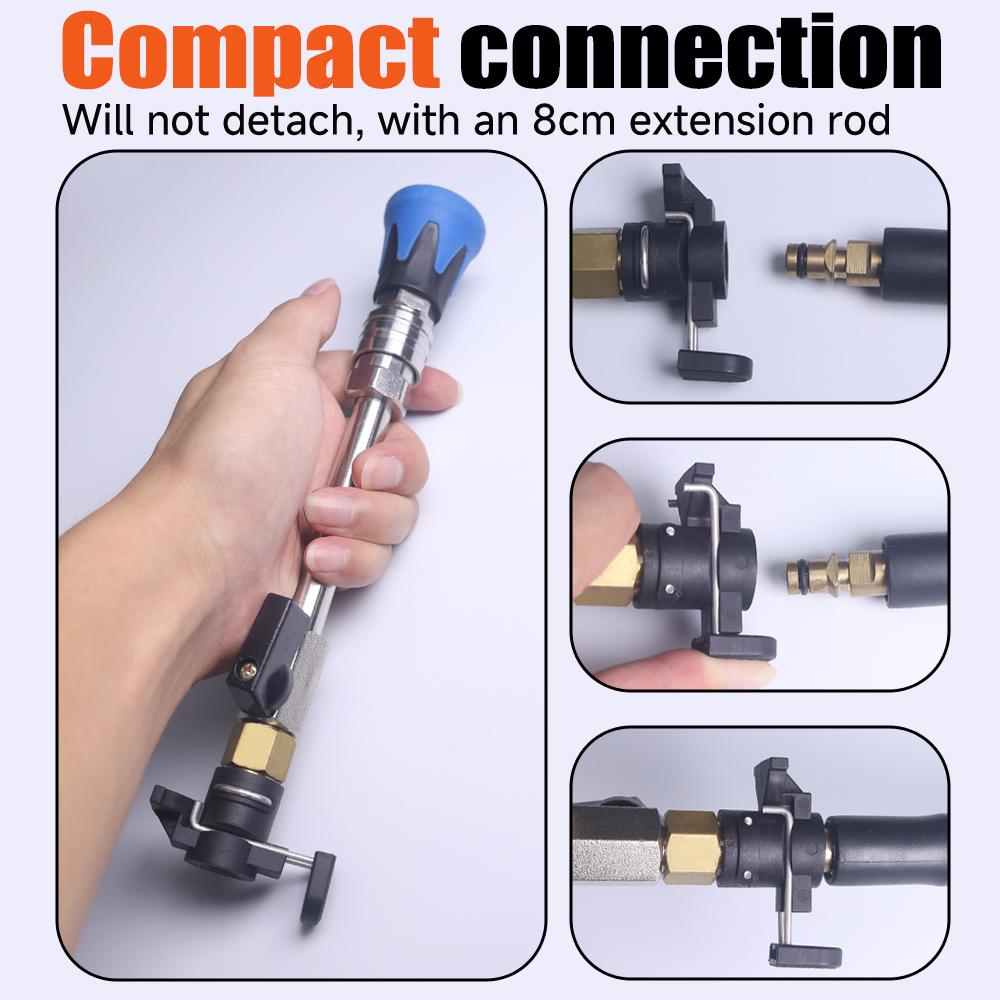 Thickened 1/4" quick-connect coupling, suitable for Karcher,Lavor,Nilfisk,Bort, Bosch,Daewoo,AR high-pressure washer hose .