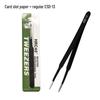 Stainless Steel Black ESD Bent Pointed Tweezers - Anti-static Mobile Phone Repair & Nail Art Tool