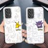 Phone Cover Case for Samsung Galaxy A24 A23 A36 A06 A56 A25 A16 A34 A13 A55 A54 73 A26 A15 A32 A14 A05 A04 Pokemon Pikachu