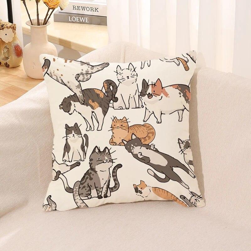 

Диван Ленивый Кот Подарочная Наволочка Домашний Офис Автомобильная Подушка Люкс Комната Подушка 40x40cm