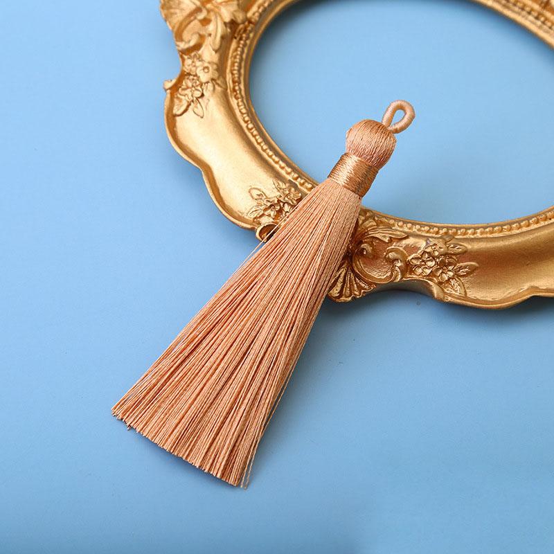 10pcs 8cm Ice Silk Tassel Charms Brush Pendant Crafts For Diy Jewelry Making Accessories Handmade Bracelet Earring Decor Crafts