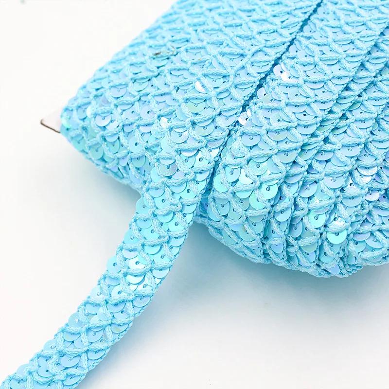 5/10M 20mm Spīdīgu mežģīņu apmale Pīta lente Dekorācija Lentes Cosplay skatuves kostīmi DIY cepure Bagāža Šūšanas piederumi