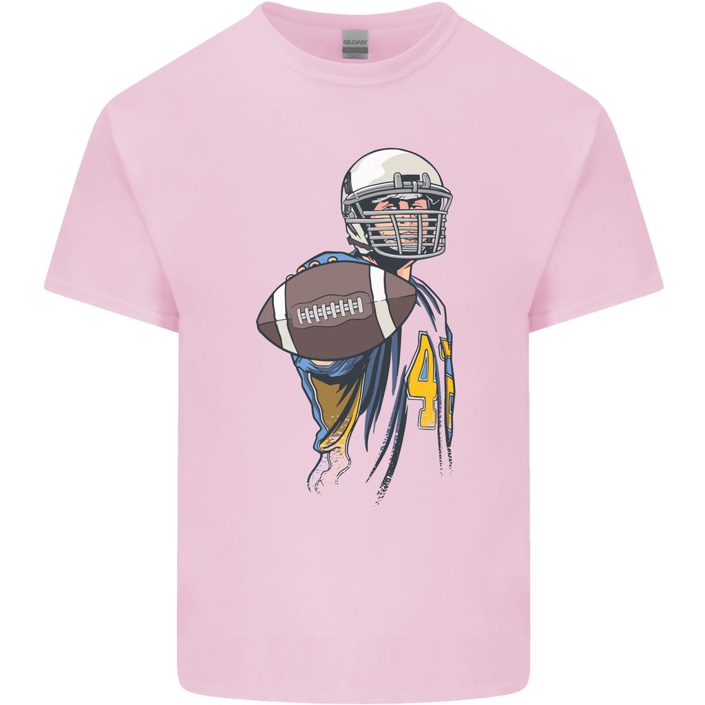 American Football Player Holding a Ball Unisexs Light Cotton TShirt