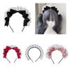Bowtie Headband Lolita Headpiece Maid Headdress Big Bows Hairband Bows Headband Lolita Headband Bowknot Headband