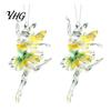 Car Rearview Mirror Charms 2Pcs Glitter Ballet Girl Keychain, 2D Acrylic Hanging Pendant for Bag Backpack, Sparkling Holiday Party Decorations Dancer