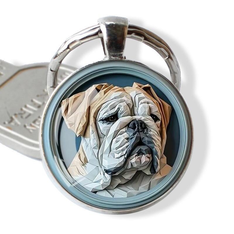Classic Dog Keychain Alloy Retro Style Gift For Friends And Family