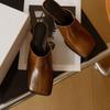 New 2026 All-match Baotou Semi-slippers Women's High-heeled Fashion Outward Wear Square-toed Stiletto Shoes