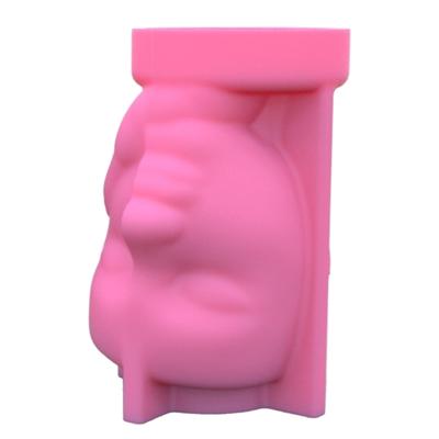Succulent Plant Pots Silicone Mold Jewelry Storage Boxes Resin Mold DIY Face Holding Girl Flower Pot Pen Holder Mold