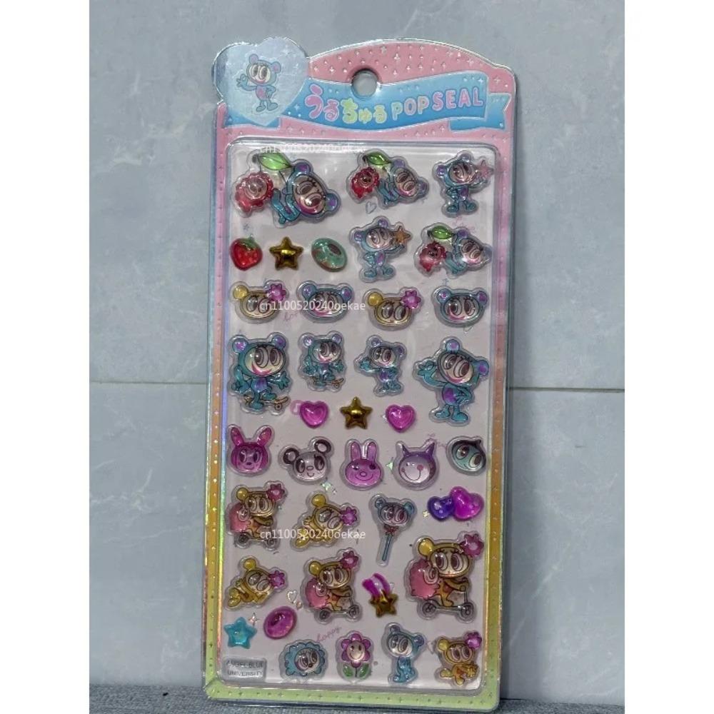 Hot Angel Blue Jelly Stickers Japanese Blue Phone Case Boys And Girls Diy Decorative Stickers Toys 3D Relief Stickers