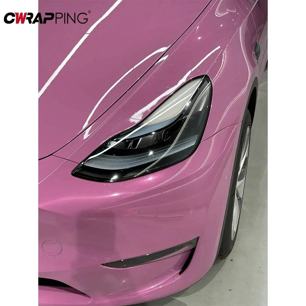Car Self-adhesive Gloss Creative Glass Packaging Film Vinyl Stickers Women DIY Auto Exterior Interior Decoration Accessories
