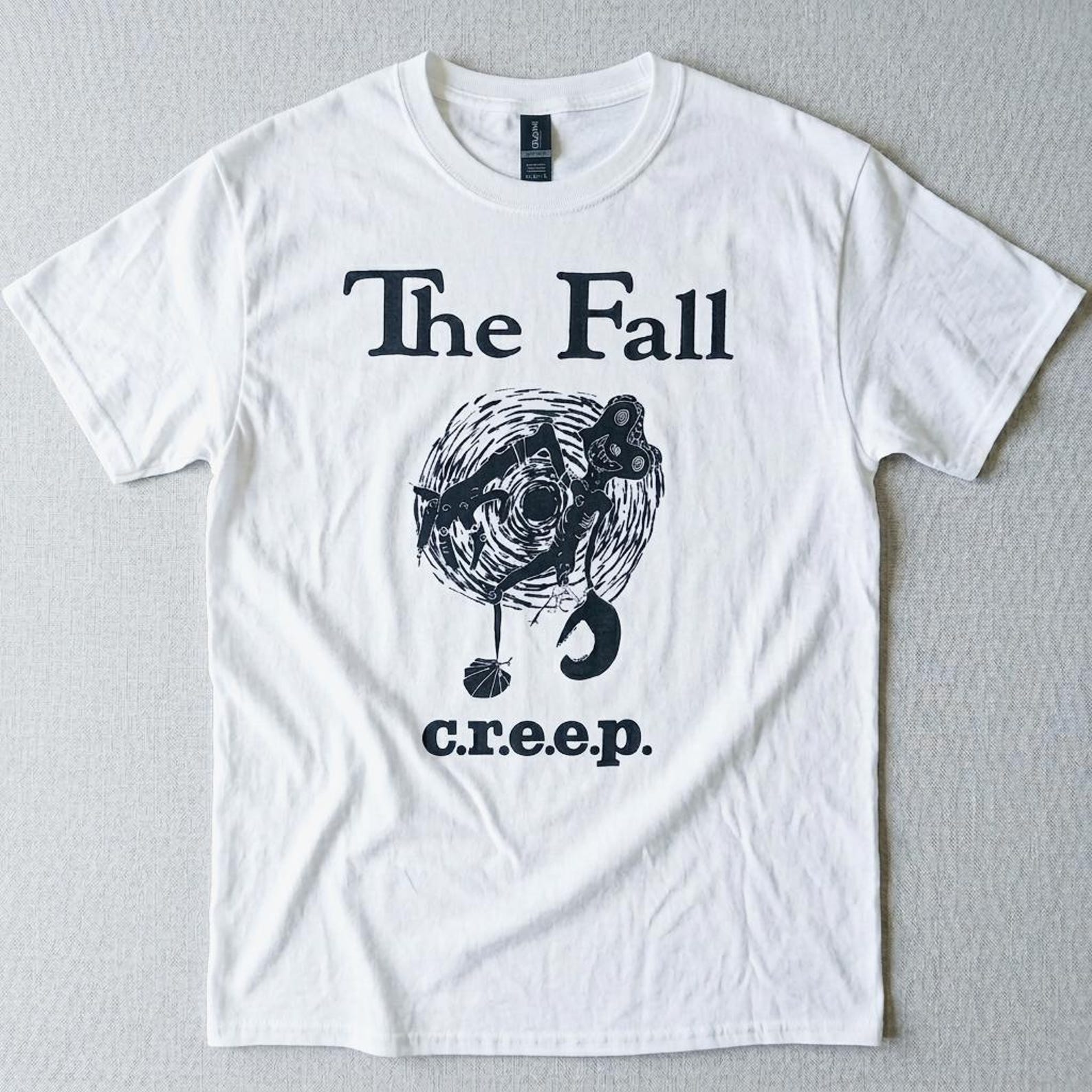 THE FALL Creep T shirt, 80s Post Punk Tee Indie Band Shirt Vintage Alternative Graphic hex wonderful frightening world 2XL